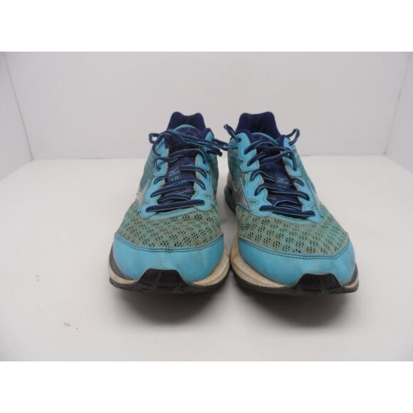 Mizuno Women's Wave Rider 18 Running Shoe Blue Atoll/Silver/BlueDepths Size 10.5 - Picture 2 of 7